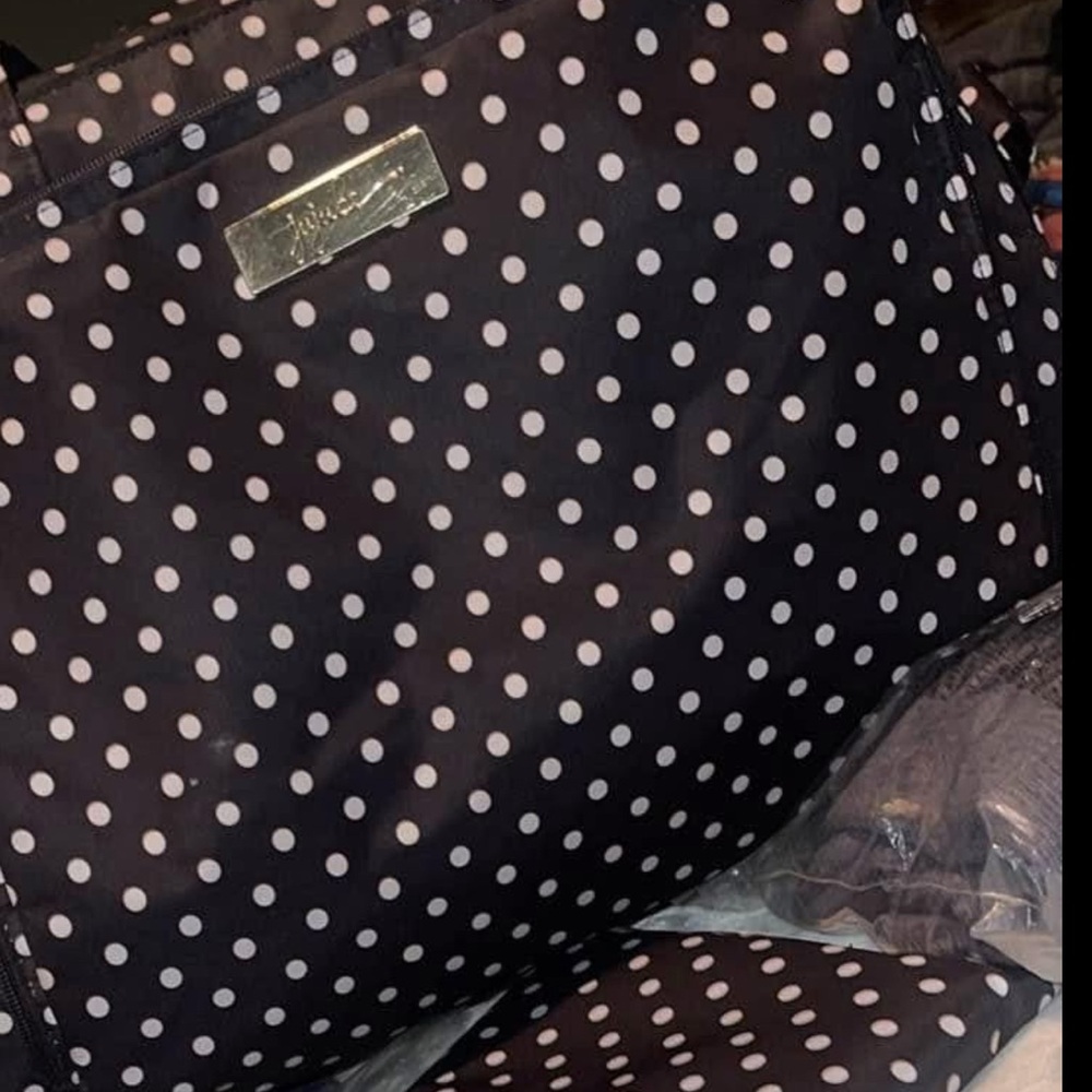 Jujube Be Prepared Duchess Print diaper bag, stroller caddy, and new change pad!